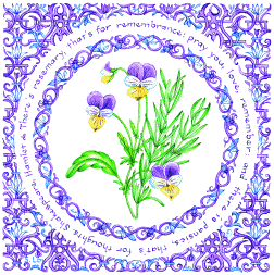 SHAKESPEARE'S PANSY & ROSEMARY